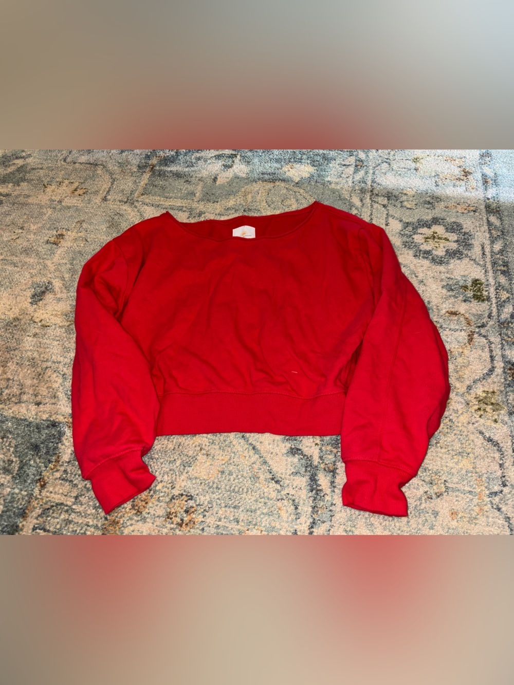 Classic Red Lazy Sunday Crewneck Sweatshirt